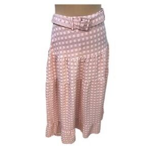 Sz S FRNCH maxi gingham skirt - Like New
